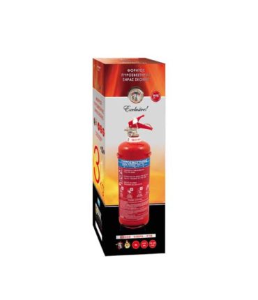 Πυροσβεστηρας 3Kg Ξηρας Σκονης EXCLUSIVE με Μεταλλικη Βαση